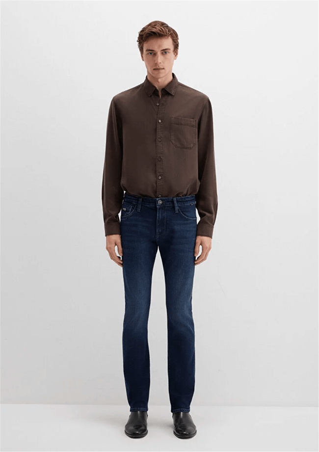 Mavı M0042290812 Jake Dusty Mıdnıght Mavı Black Erkek Skınny Denım Pantolon