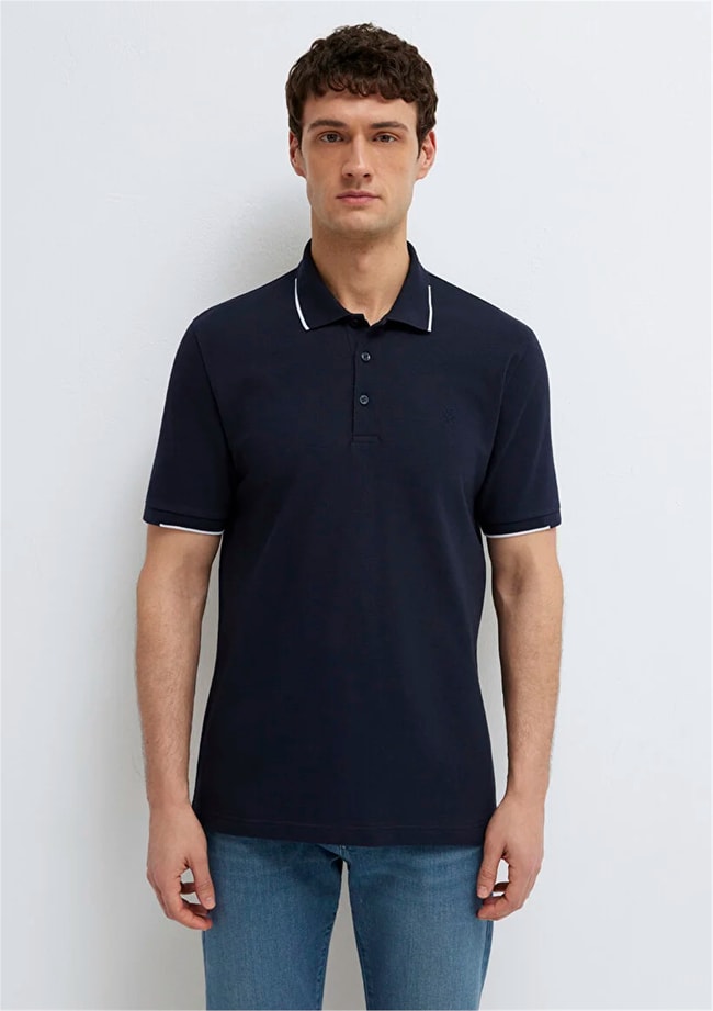 Mavı M0613272-70490 Gece Lacıvert Erkek Regular Polo T-Shırt
