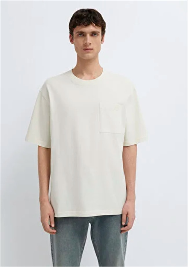 Mavi M0613329-70140 Açık Gri Erkek Kısa Kol T-shirt