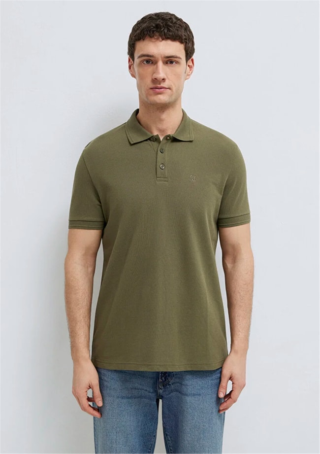 Mavı M064946-71543 Olıve Nıght Erkek Slım Basıc Polo T-Shırt