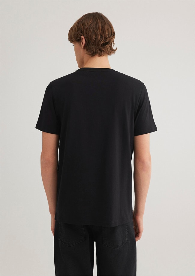 Mavi M066875-900 Siyah Erkek Superman Baskılı T-Shirt