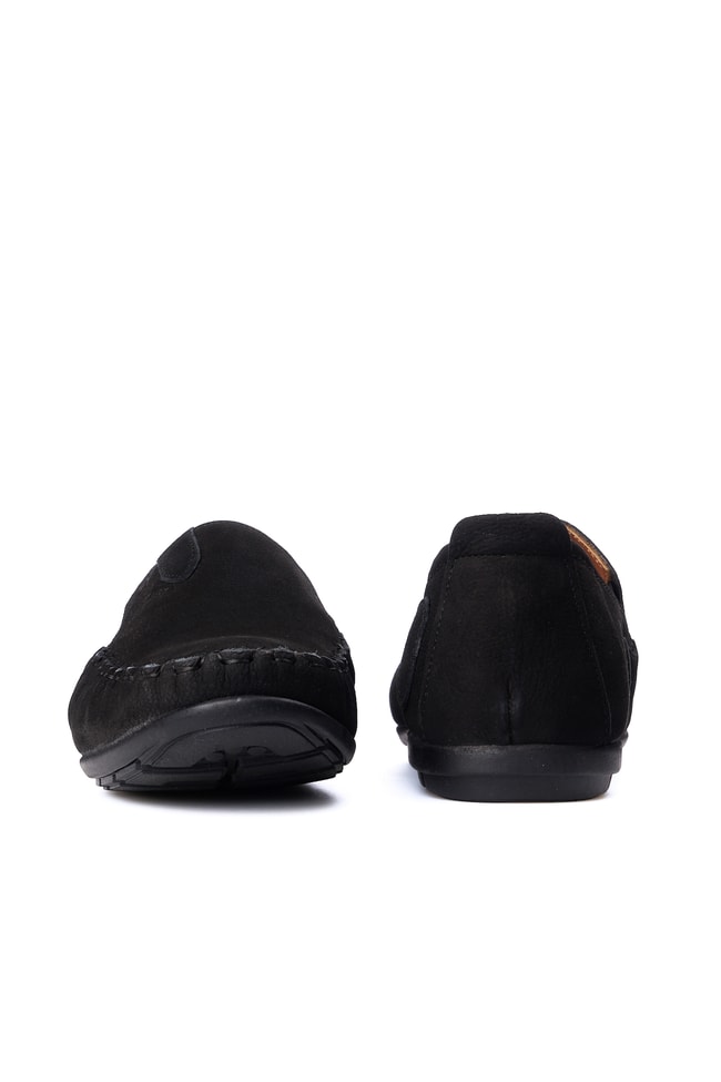 Meva 482 Siyah Nubuk Erkek Deri Comfort Ayakkabı