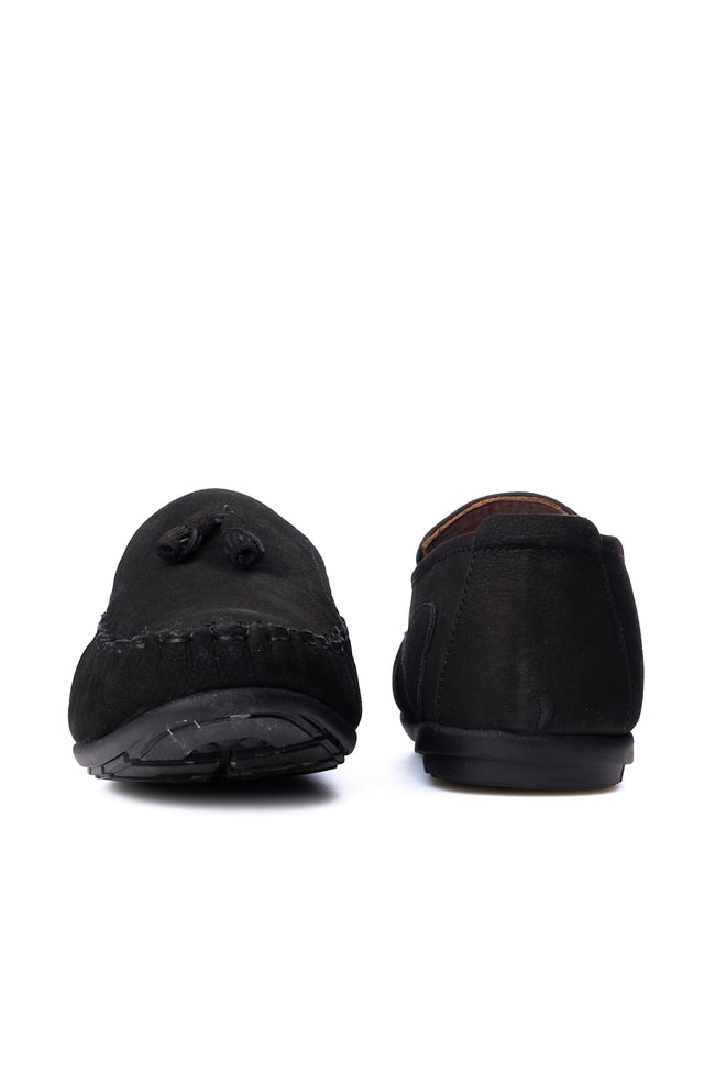 Meva 483 Siyah Nubuk Erkek Deri Comfort Ayakkabı