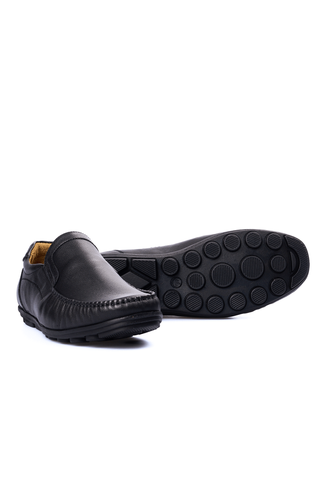 Meva 9104 Siyah Erkek Deri Comfort Ayakkabı