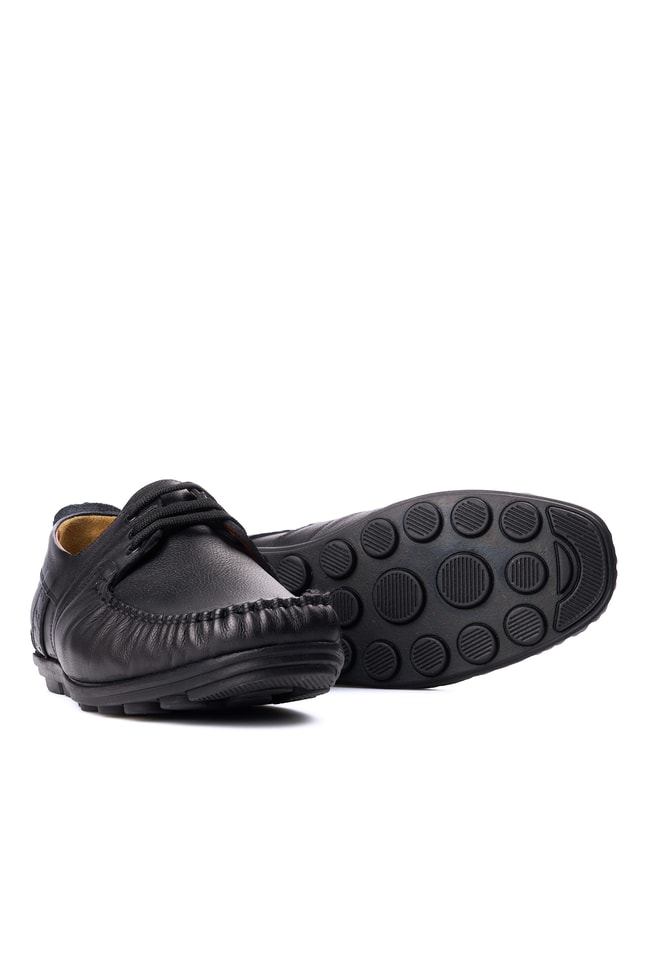 Meva 9105 Siyah Erkek Deri Comfort Ayakkabı
