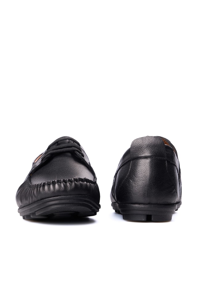 Meva 9105 Siyah Erkek Deri Comfort Ayakkabı