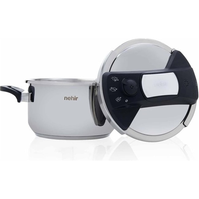 Nehir 29012 Silver Matik 5 Lt-düdüklü Tencere