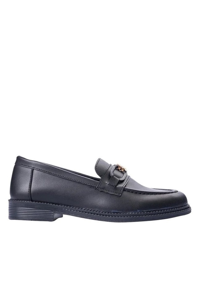 Nene 2145 Siyah Kadın Loafer Ayakkabı
