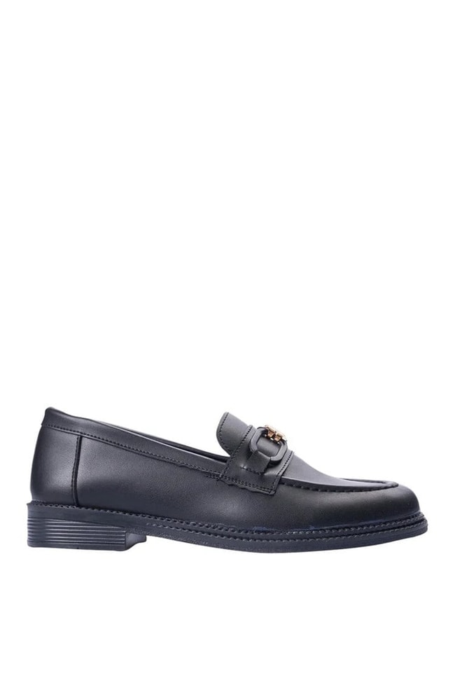 Nene 2145 Siyah Kadın Loafer Ayakkabı