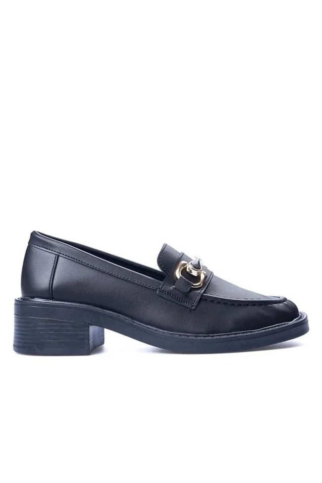 Nene 2343 Siyah Kadın Loafer Ayakkabı