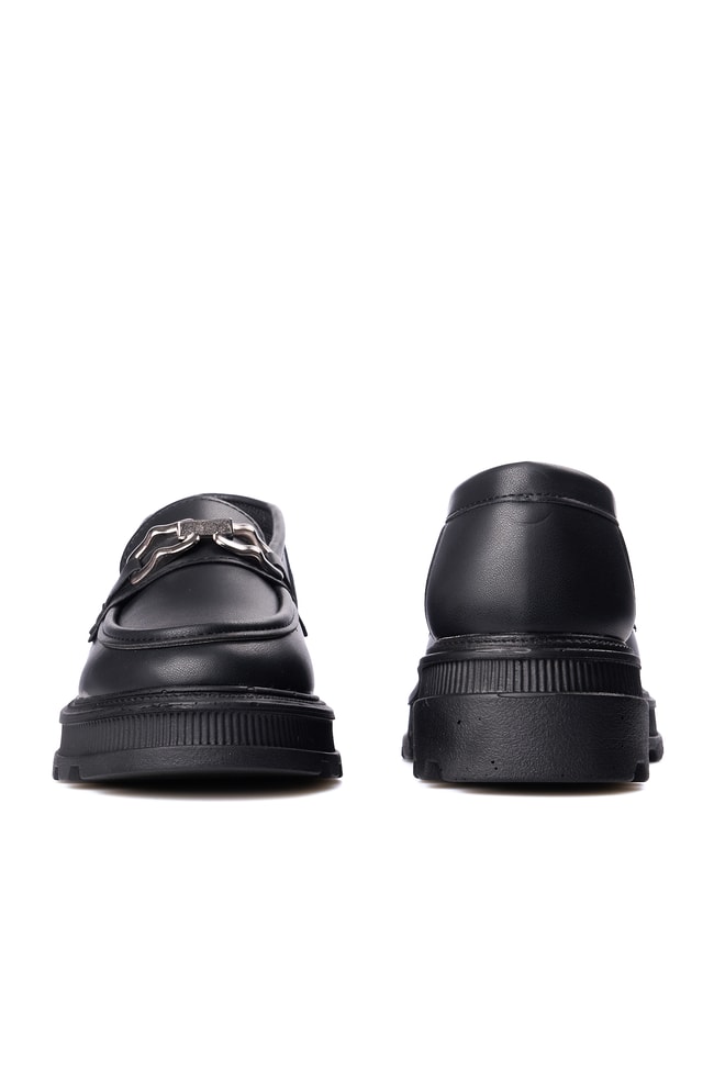 Nene 2468 Siyah Kadın Loafer Ayakkabı