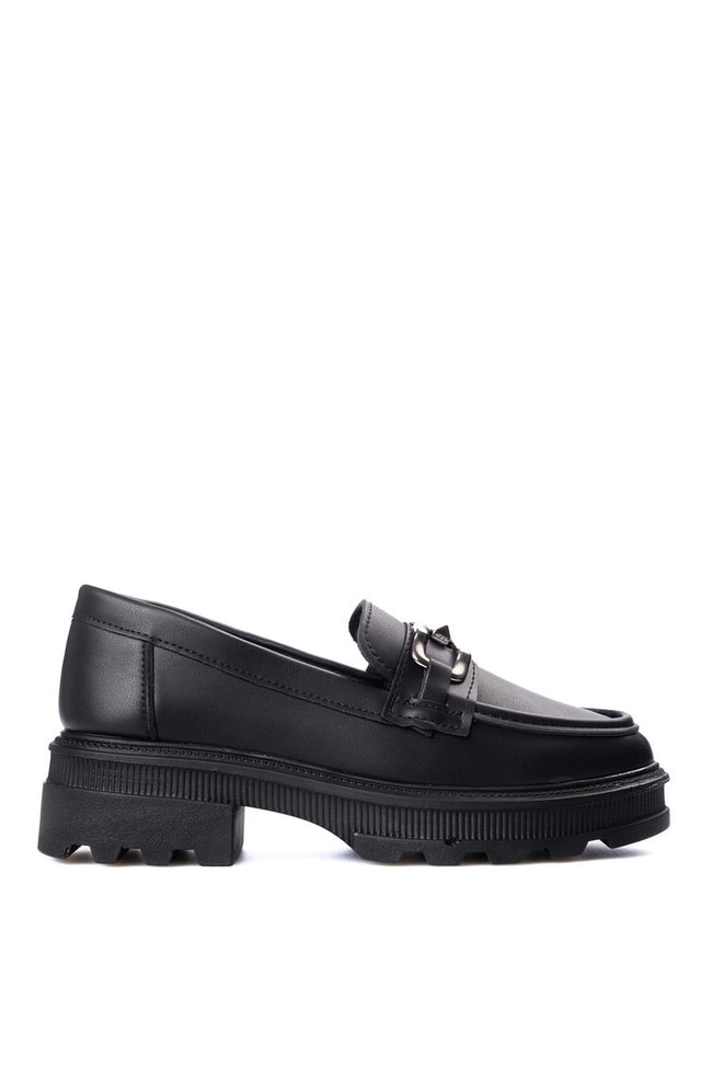 Nene 2468 Siyah Kadın Loafer Ayakkabı