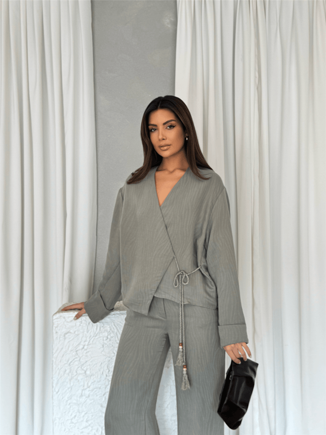 Nesil Y26 Eu2118 Haki Kadın Eteklı İkili Takım S-Xl