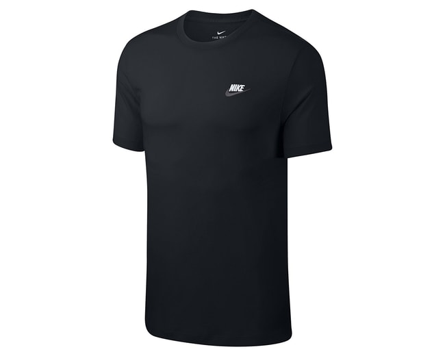 Nıke Ar4997 Sportswear Club T-Shırt 014 Black/Whıte/Dark Grey Erkek T-Shırt