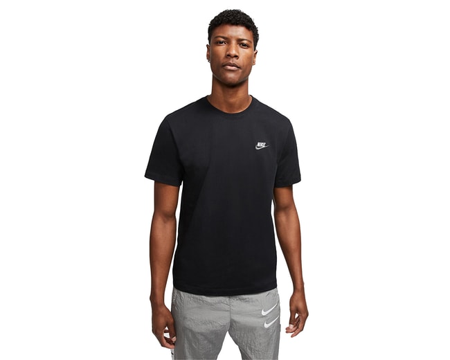 Nıke Ar4997 Sportswear Club T-Shırt 014 Black/Whıte/Dark Grey Erkek T-Shırt