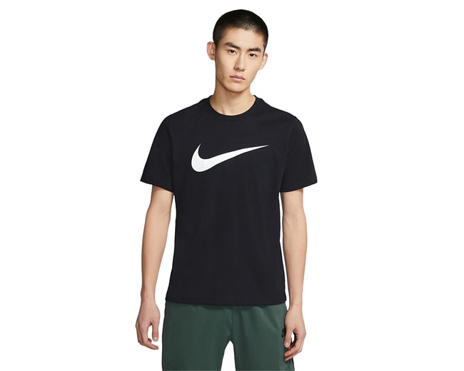 Nıke Dc5094 Sportswear Swoosh T-Shırt 010 Black/Whıte Erkek T-Shırt