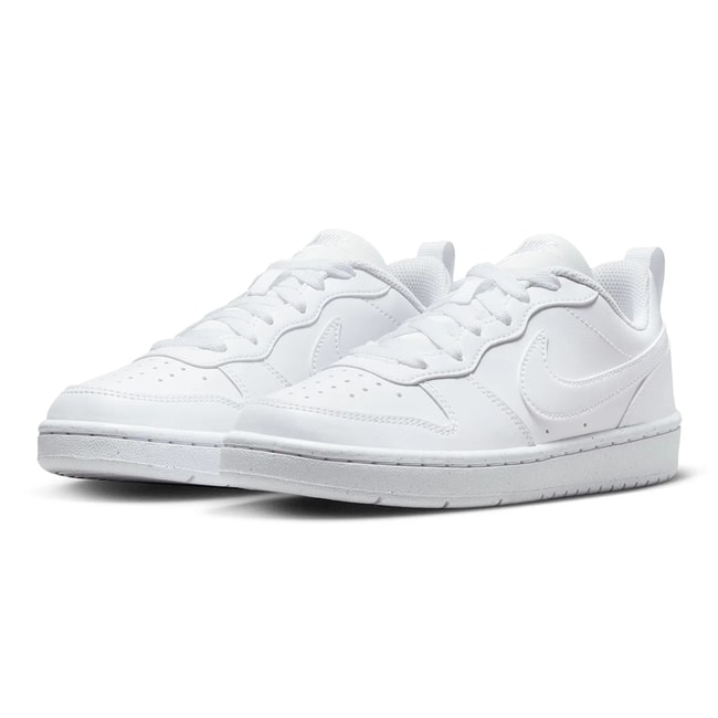 Nıke Dv5456 Court Borough Low Recraft Gs 106 Whıte/Whıte-Whıte Garson Spor Ayakkabı