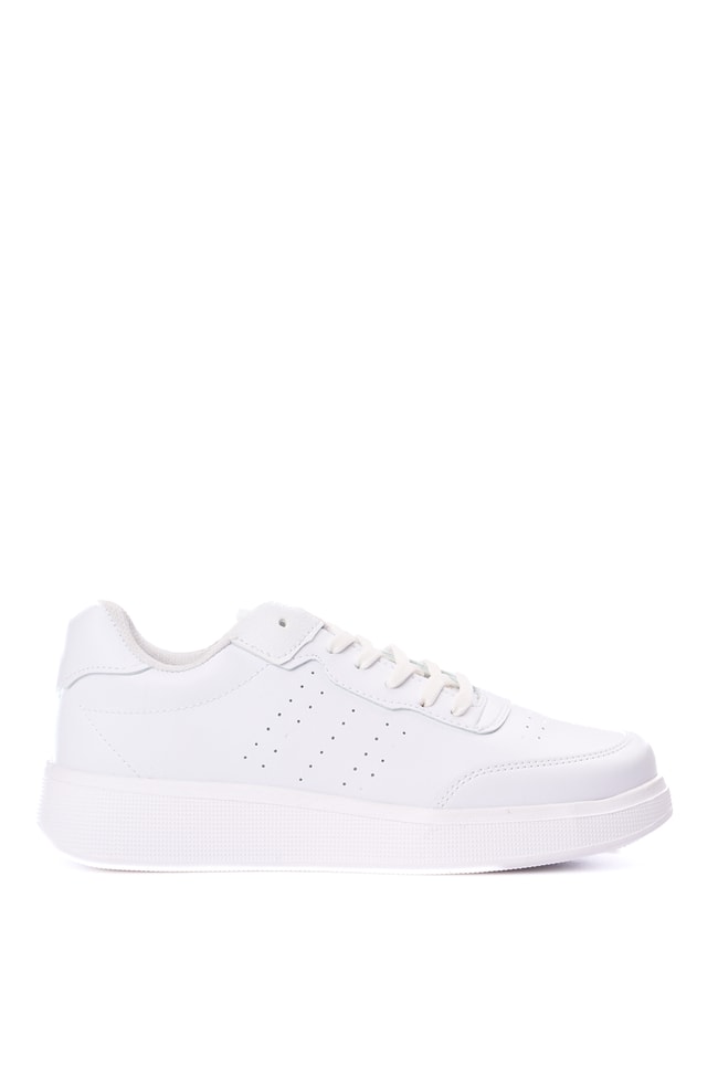 Özekici 146 Beyaz-Beyaz Grs Sneaker Ayakkabı