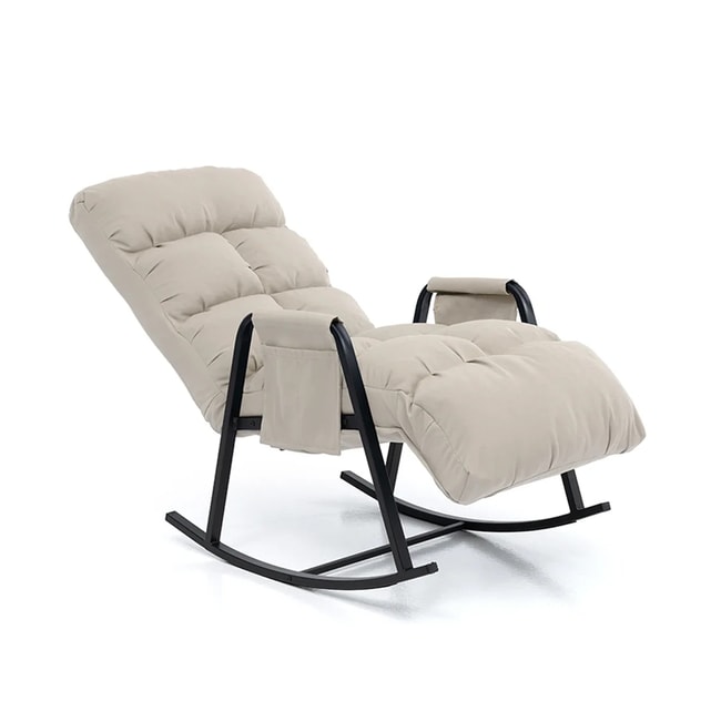 Pafu Lena Outdoor Bahçe Su Geçirmez Fonksiyonel Sallanan Koltuk - Bej