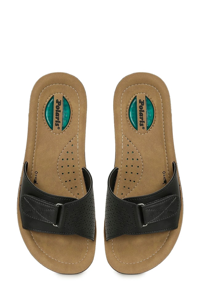 Polarıs A10225105612010 6M 409001.Z6Fx Sıyah Kadın Geleneksel Comfort Terlık