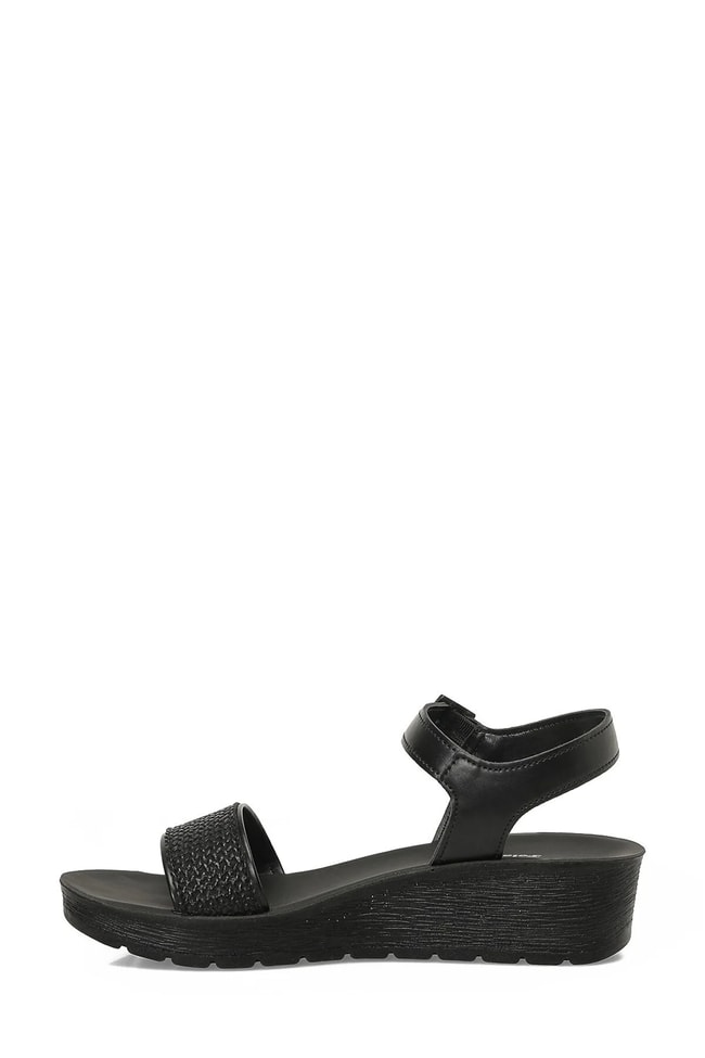 Polarıs A10225188012010 6M 409064.Z6Fx Sıyah Kadın Dolgu Sandalet