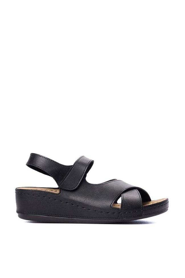 Polarıs A10225188012010 6M 409064.Z6Fx Sıyah Kadın Dolgu Sandalet