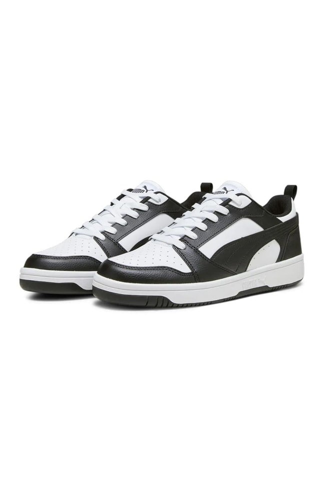Puma 392328 01 Rebound V6 Low Puma White-Puma Black-Pum Yetişkin Erkek Sneaker Ayakkabısı