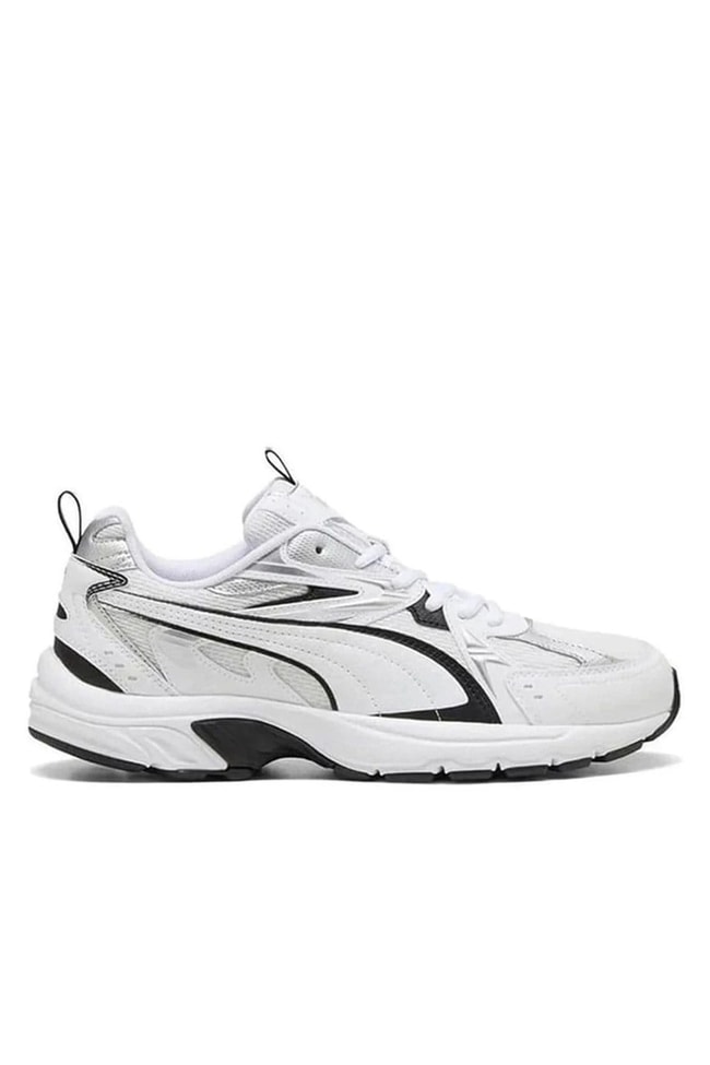 Puma 402623-01 Mılenıo Tech_ Whıte-Puma Black-Puma Sılver Unısex Yuruyus Ayakkabısı