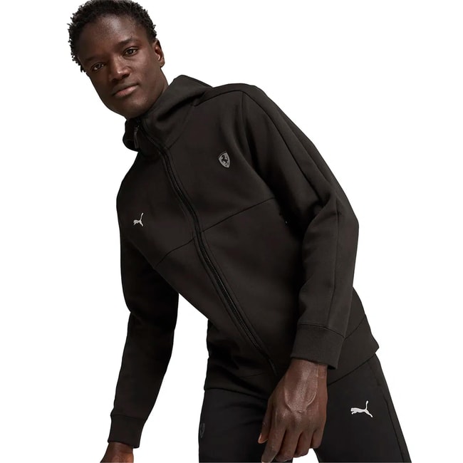 Puma 627094-01 Ferrarı Style Sweat Jacket Puma Black Erkek Sweatshırt