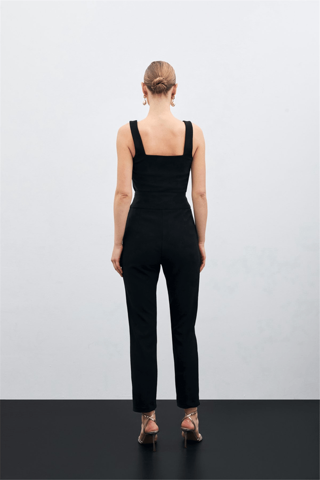 Sateen Y26 1609-5526 Onu V Aksesuarlı Pantolon Siyah