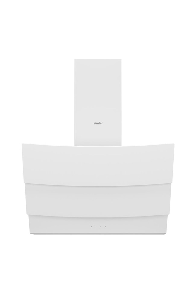 Simfer 8707 60Cm Premium Dokunmatik Beyaz Cam Davlumbaz Kumandalı