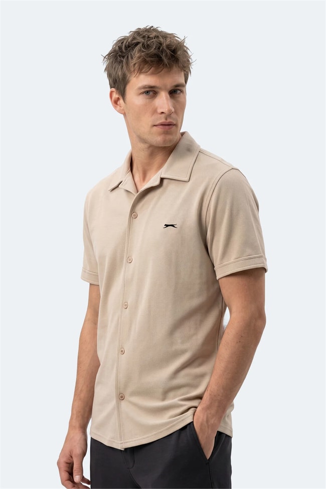 Slazenger Katelın Bej Erkek Gomlek