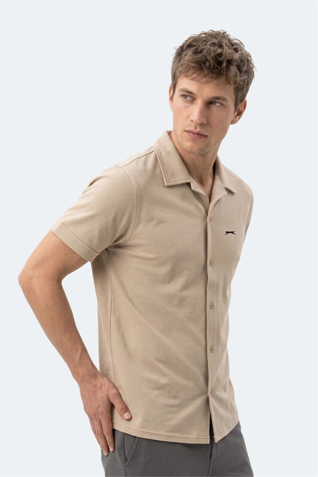 Slazenger Katelın Bej Erkek Gomlek