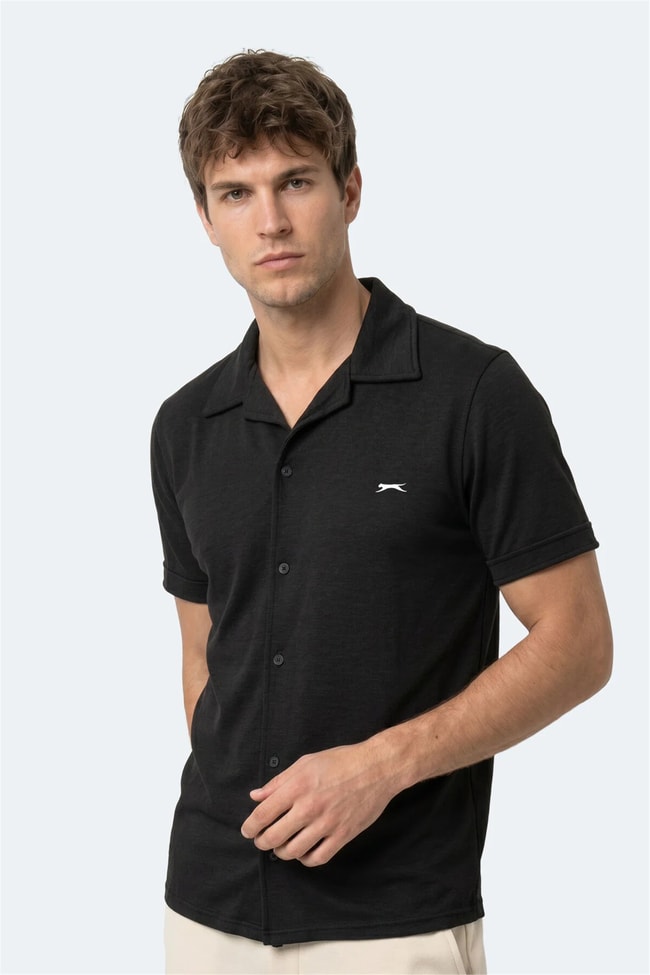 Slazenger Katelın Siyah Erkek Gomlek