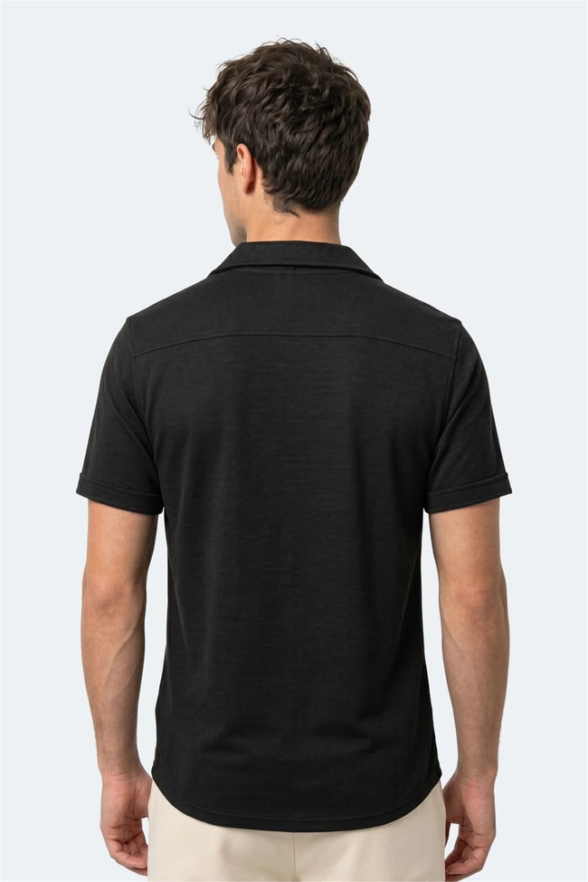 Slazenger Katelın Siyah Erkek Gomlek