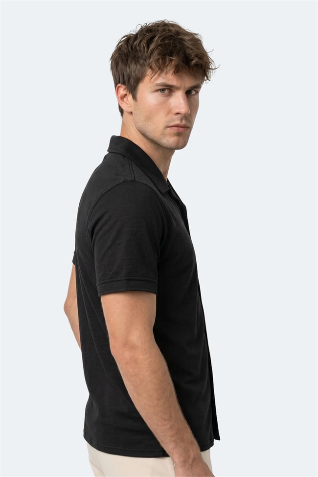 Slazenger Katelın Siyah Erkek Gomlek