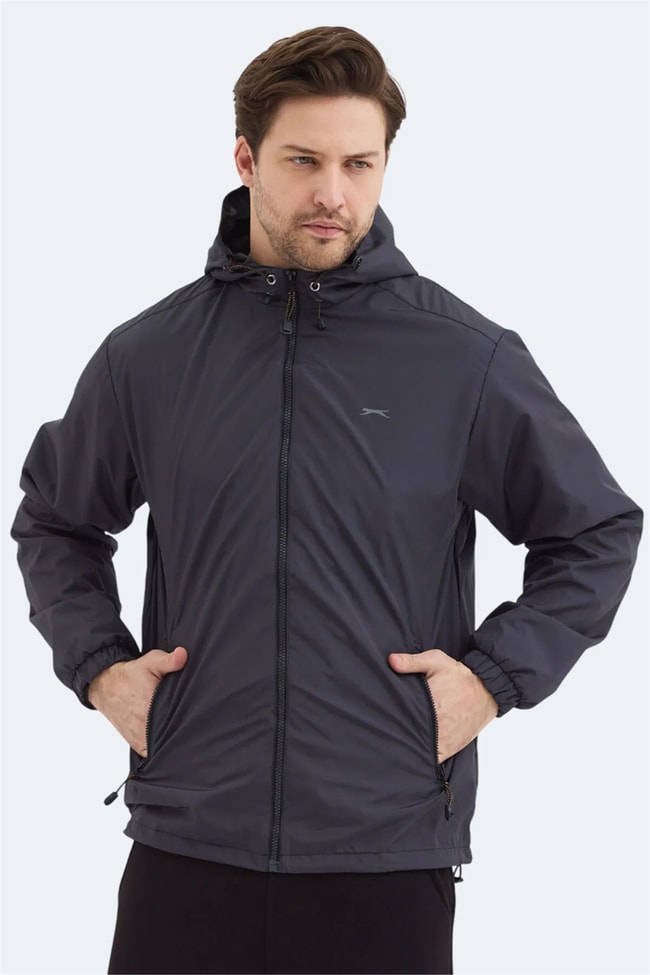 Slazenger Ofans Koyu Gri Erkek Yagmurluk