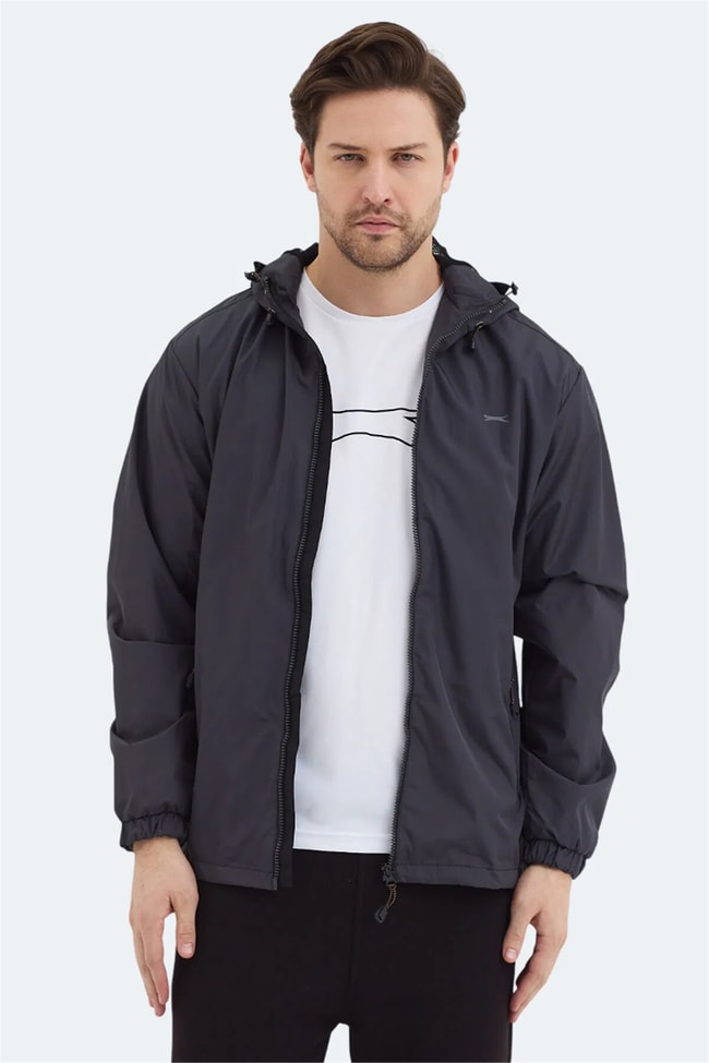 Slazenger Ofans Koyu Gri Erkek Yagmurluk