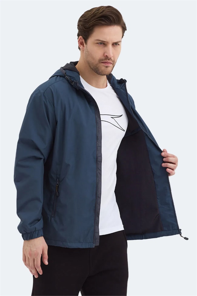 Slazenger Ofans Petrol Erkek Yagmurluk