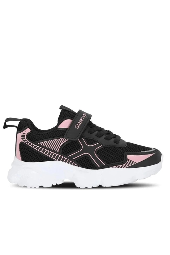Slazenger Sa16Lf020-563 Fızzy Siyah / Pudra Filet Kız Çocuk Günlük Ayakkabı