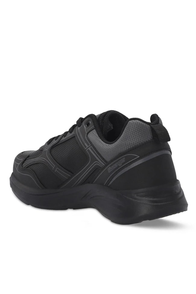 Slazenger Sa24Re001-596 Gıma Sıyah / Sıyah Mrd Kosu Ayakkabısı