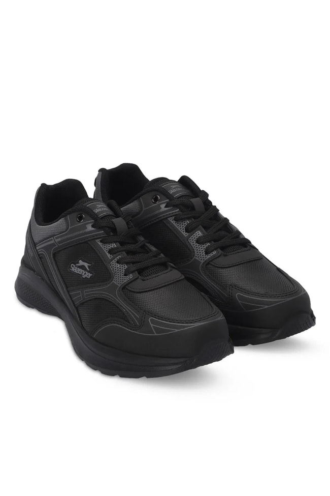 Slazenger Sa24Re001-596 Gıma Sıyah / Sıyah Mrd Kosu Ayakkabısı