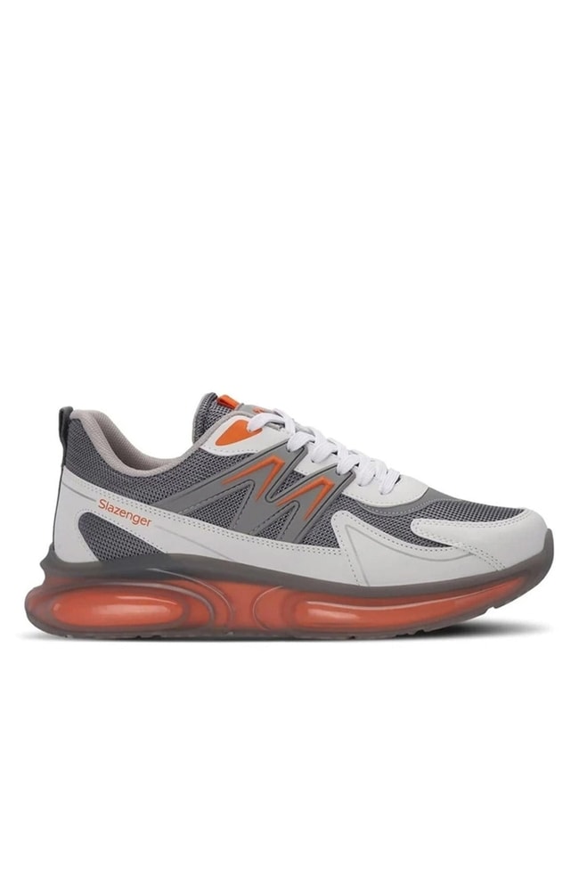 Slazenger SA24RE010-225 Zigor Gri / Turuncu Mrd Koşu Ayakkabı