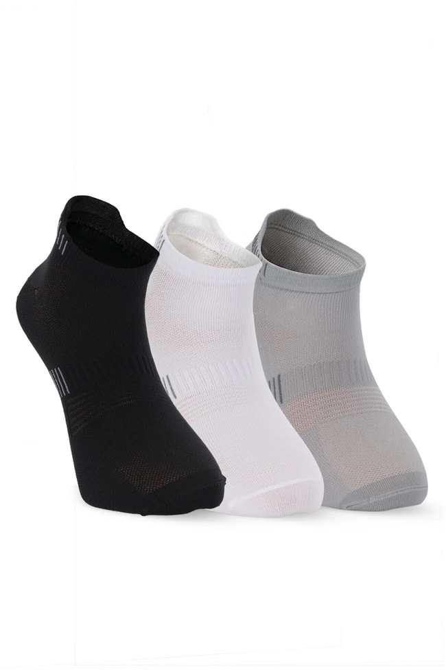 Slazenger SX16CE004-510 Jagger Siyah / Beyaz 3Lü Çorap
