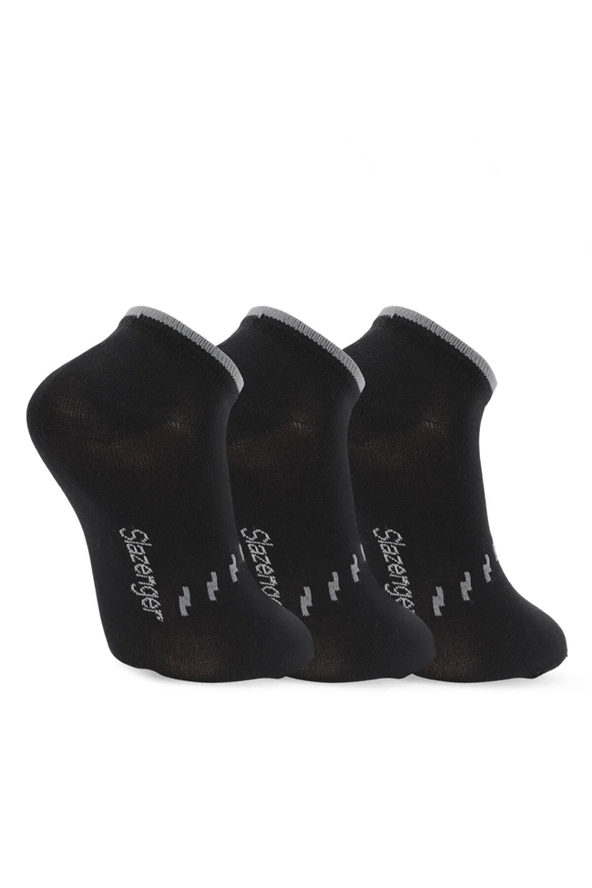 Slazenger SX16CE005-500 Jara Siyah 3Lü Çorap