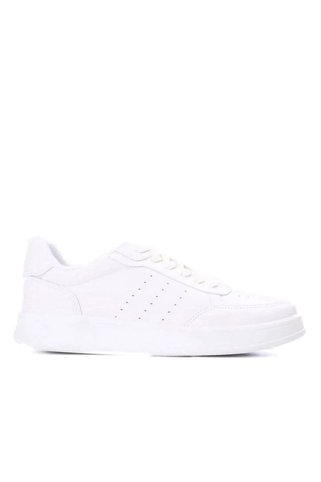 Sunflex 1011 Beyaz-Beyaz Grs Sneaker Ayakkabı