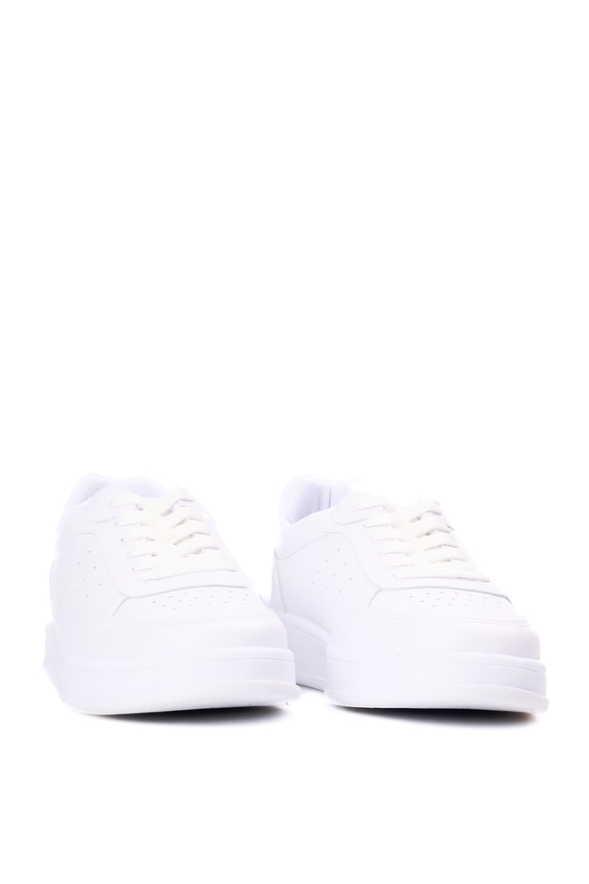 Sunflex 1011 Beyaz-Beyaz Grs Sneaker Ayakkabı