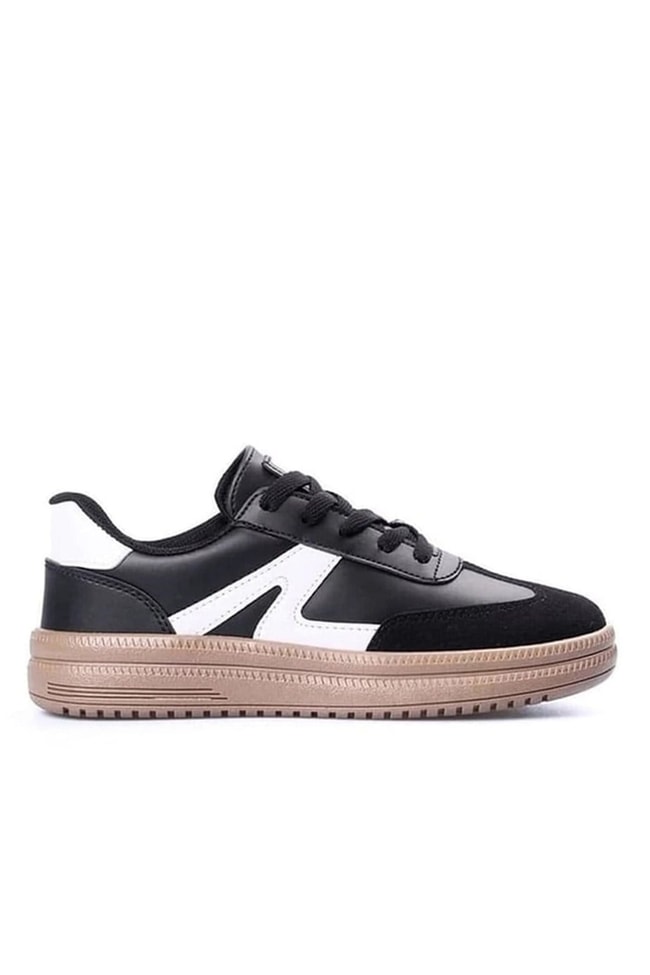 Sunflex 510 Sıyah-Beyaz Grs Sneaker Ayakkabı