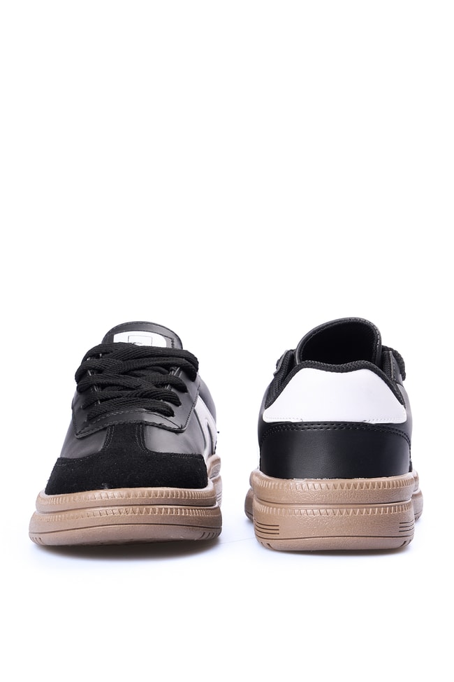 Sunflex 510 Sıyah-Beyaz Grs Sneaker Ayakkabı