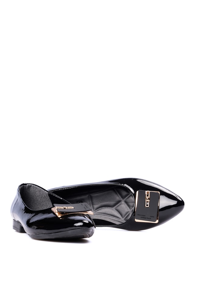 Swell Soft 04 121 Sıyah Rgn Bayan Babet Ayakkabı
